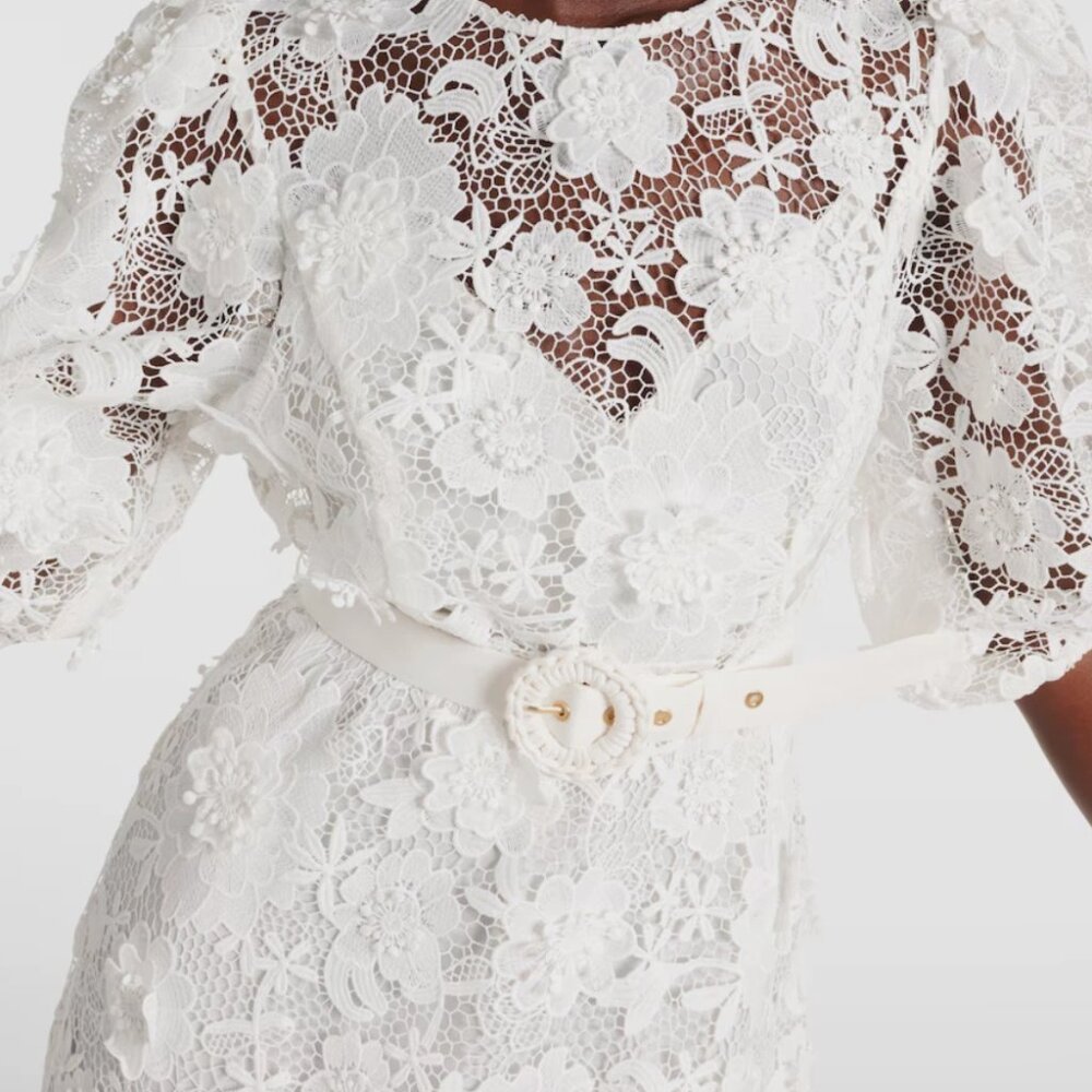 Zimmermann Halliday White Lace Dress - SIZE 2 (6-8) - Picture 7 of 7
